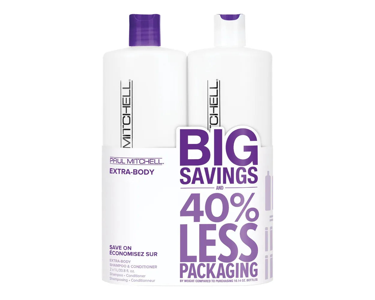 EXTRA BODY Shampoo & Conditioner Liter Duo