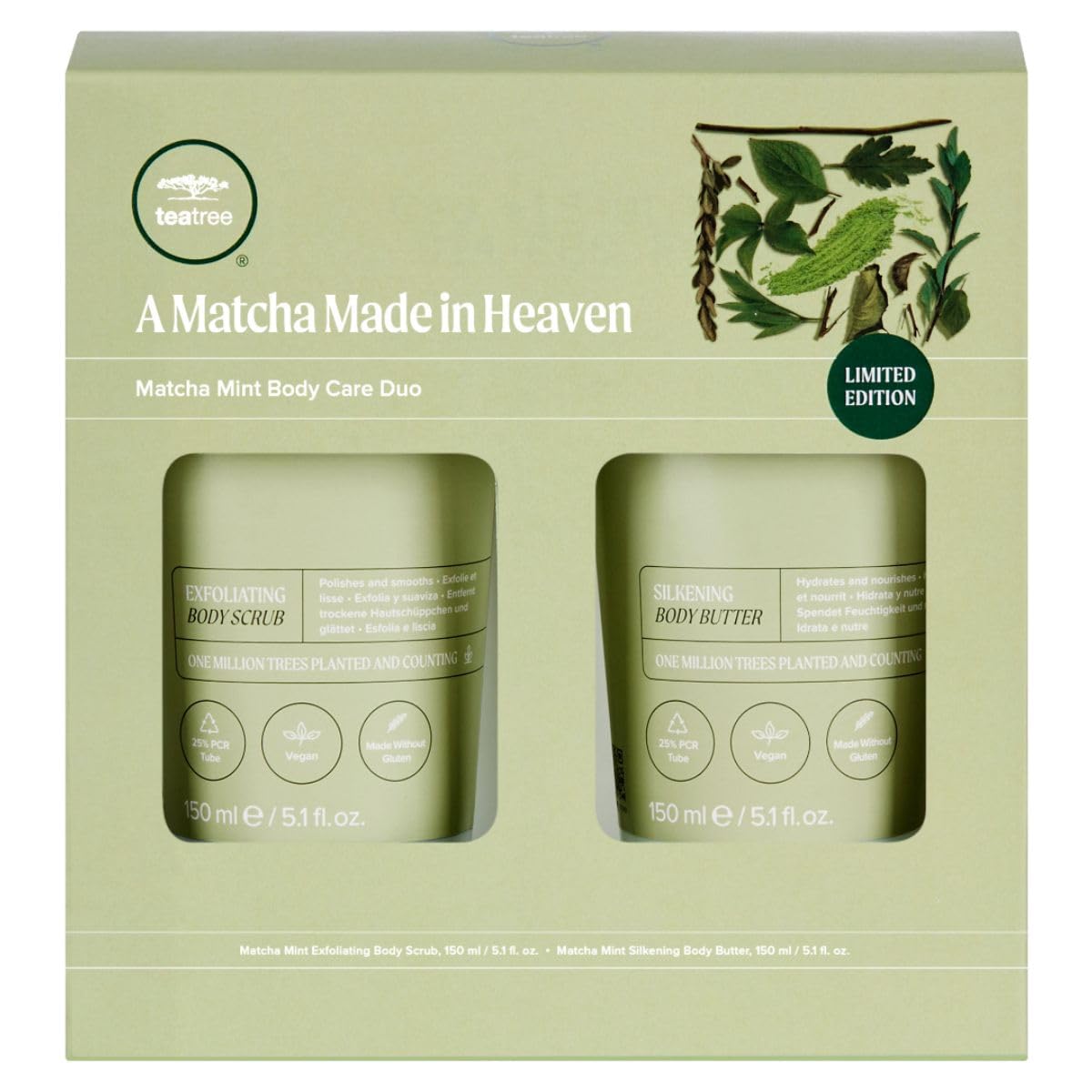 TEA TREE - Matcha Mint Body Scrub and Butter Duo