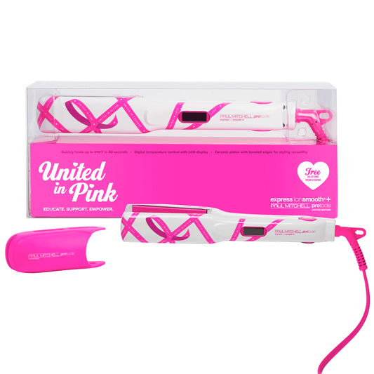 PRO TOOLS - Express Ion Smooth+ 1.25" Flat Iron with Free Heat-Resistant Iron Cover (United in Pink) - Hypnotic Store