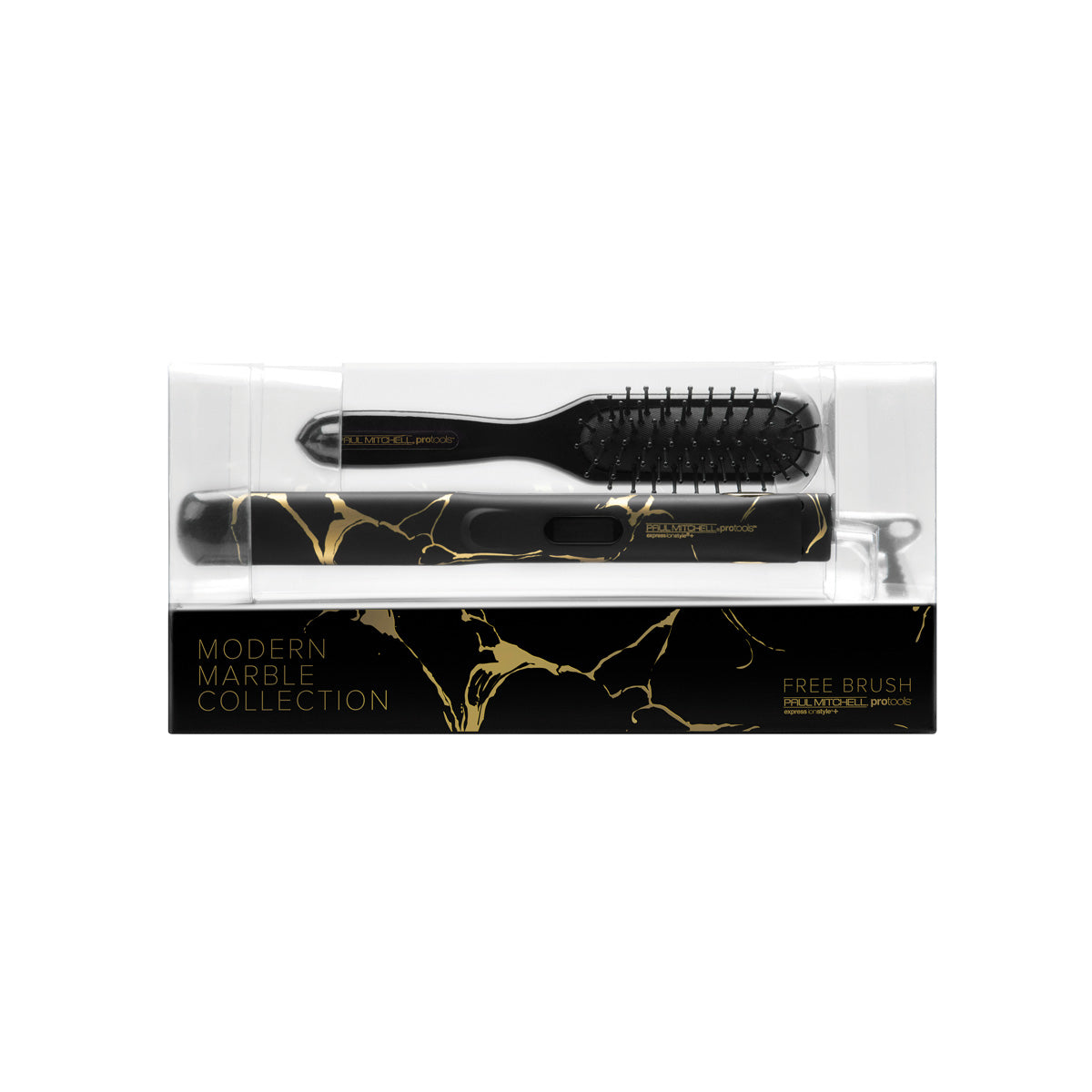 PRO TOOLS - Express Ion Style+ 1" Styling Iron with Free 413 Sculpting Brush (Modern Marble) - Hypnotic Store