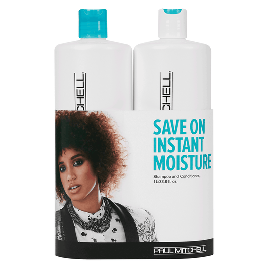 INSTANT MOISTURE - Shampoo & Conditioner Liter Duo - Hypnotic Store