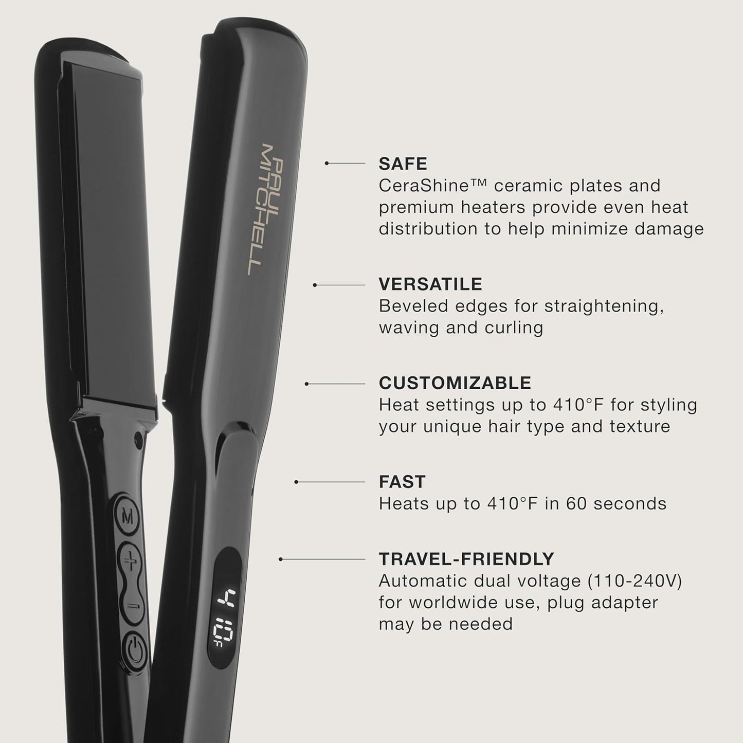 PRO TOOLS - Paul Mitchell Smooth+ Ceramic Flat Iron