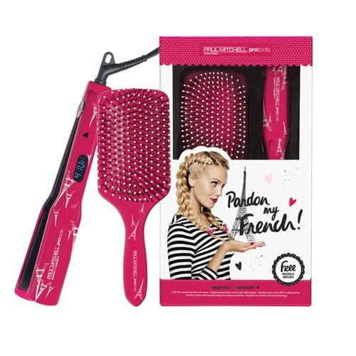 PRO TOOLS - Express Ion Smooth+ 1.25" Flat Iron with Free 427 Paddle Brush (Pardon My French) - Hypnotic Store